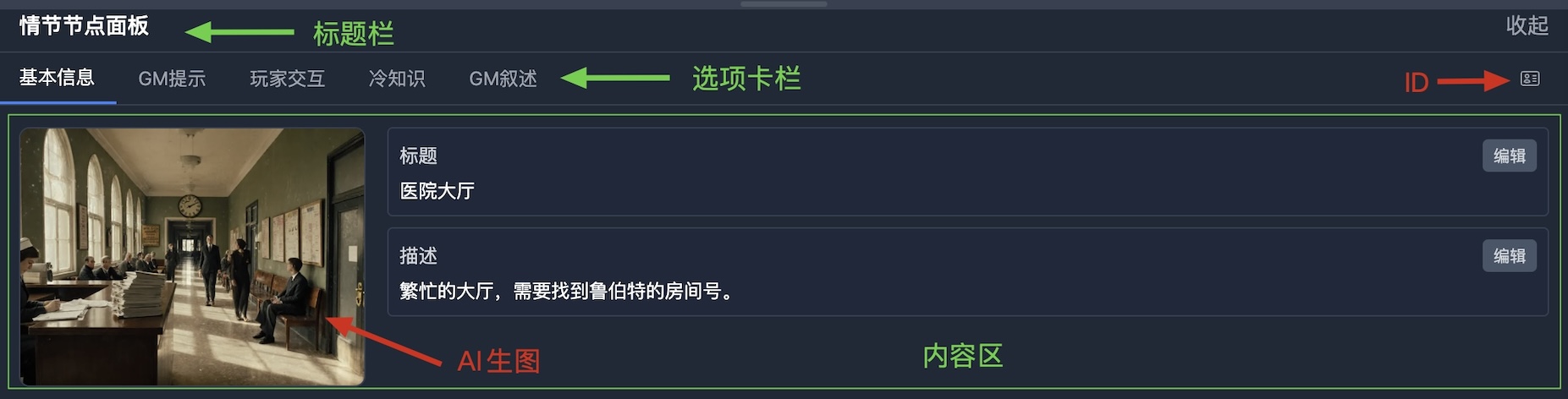 面板各部分介绍